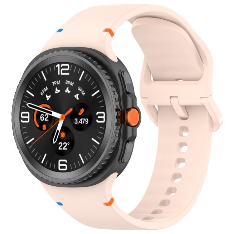 Cinturino in silicone a tinta unita con cuciture xDfind per Samsung Galaxy Watch8 Classic 46mm / Watch8 44mm / 40mm, 20mm