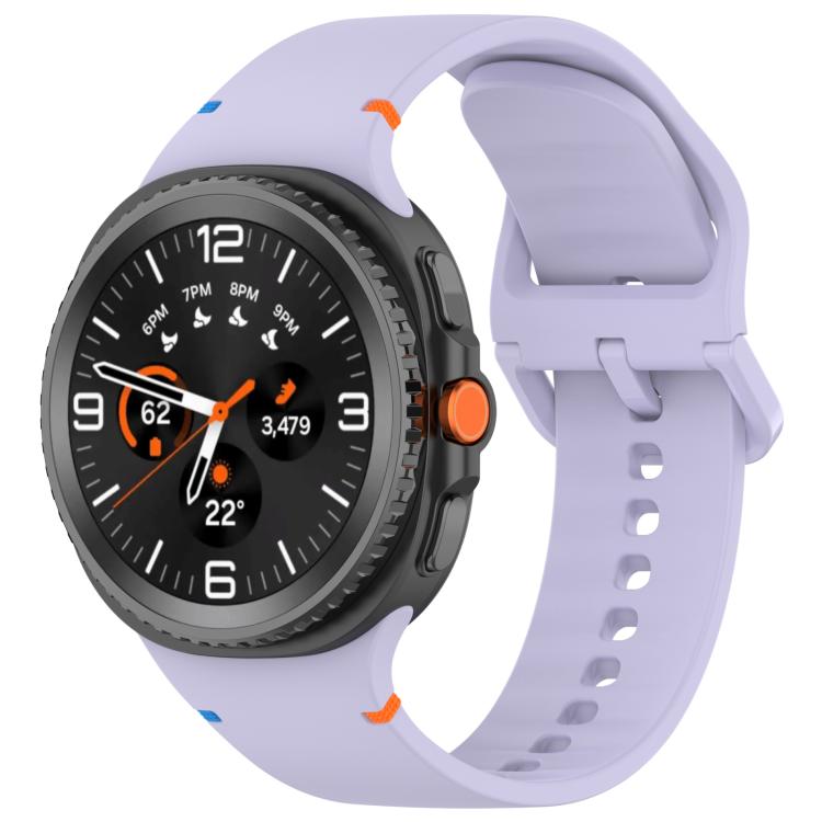 Cinturino in silicone a tinta unita con cuciture xDfind per Samsung Galaxy Watch8 Classic 46mm / Watch8 44mm / 40mm, 20mm