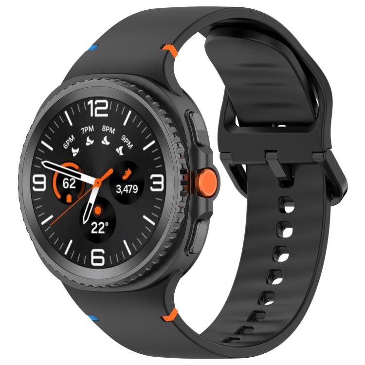 Cinturino in silicone a tinta unita con cuciture xDfind per Samsung Galaxy Watch8 Classic 46mm / Watch8 44mm / 40mm, 20mm