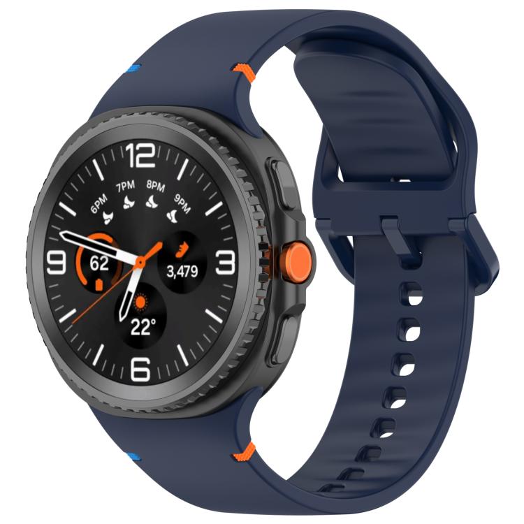 Cinturino in silicone a tinta unita con cuciture xDfind per Samsung Galaxy Watch8 Classic 46mm / Watch8 44mm / 40mm, 20mm