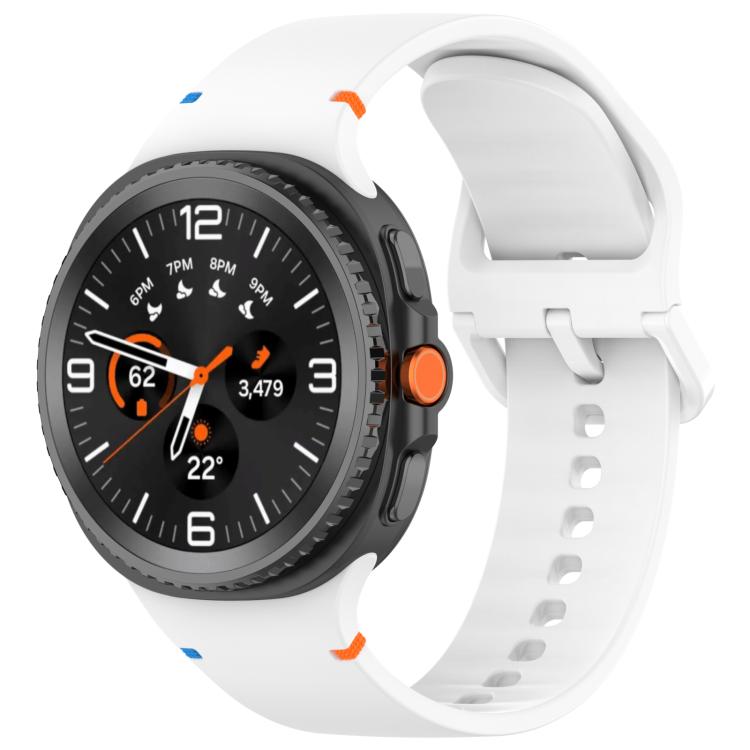 Cinturino in silicone a tinta unita con cuciture xDfind per Samsung Galaxy Watch8 Classic 46mm / Watch8 44mm / 40mm, 22mm