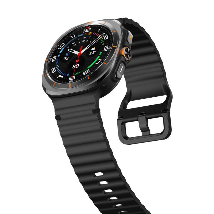 Cinturino in silicone con cuciture a grana ondulata xDfind per Samsung Galaxy Watch8 Classic 46mm / Watch8 44mm / 40mm, S, L