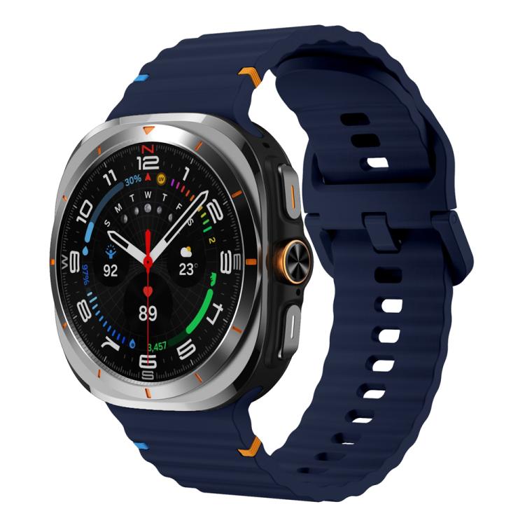 Cinturino in silicone con cuciture a grana ondulata xDfind per Samsung Galaxy Watch8 Classic 46mm / Watch8 44mm / 40mm, S, L