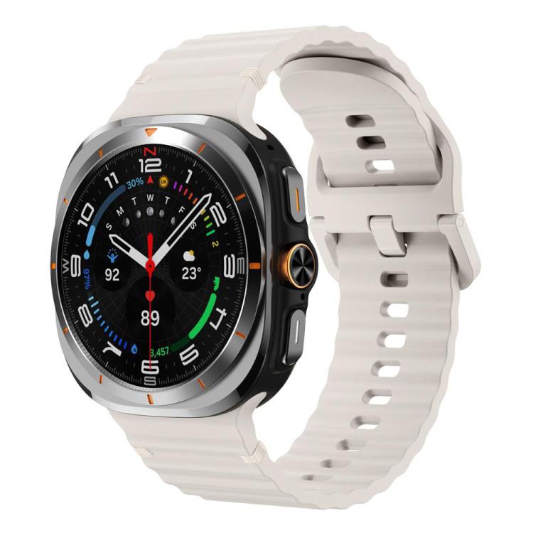 Cinturino in silicone con cuciture a grana ondulata xDfind per Samsung Galaxy Watch8 Classic 46mm / Watch8 44mm / 40mm, S, L