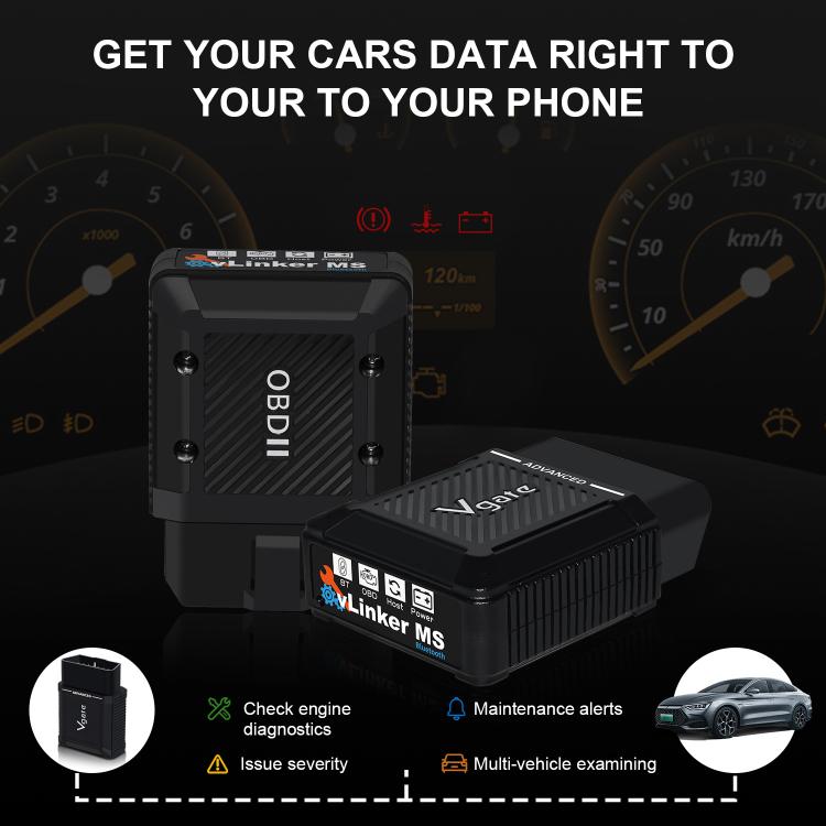 Scanner OBD2 Bluetooth Vgate vLinker MS 12V/24V