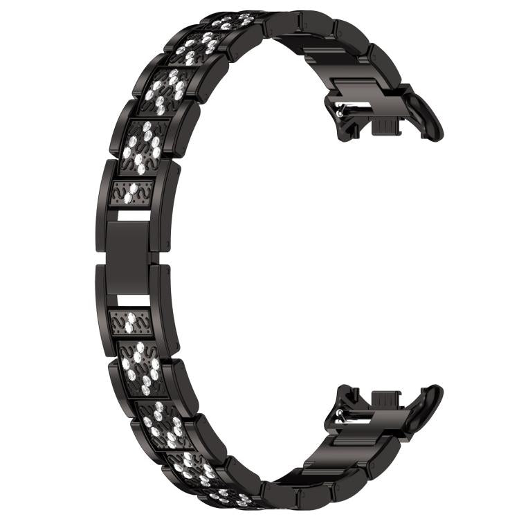 Cinturino per orologio in acciaio inossidabile con diamanti xDfind, For Xiaomi Band 10 Pro / 9 Pro / Redmi Watch 6, For Xiaomi Smart Band 10 / 9 / 8 / NFC 14mm, For Redmi Watch 3 Active / Lite 20mm, For Redmi Watch 3 20mm