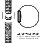 Cinturino per orologio in acciaio inossidabile con diamanti xDfind, For Xiaomi Band 10 Pro / 9 Pro / Redmi Watch 6, For Xiaomi Smart Band 10 / 9 / 8 / NFC 14mm, For Redmi Watch 3 Active / Lite 20mm, For Redmi Watch 3 20mm
