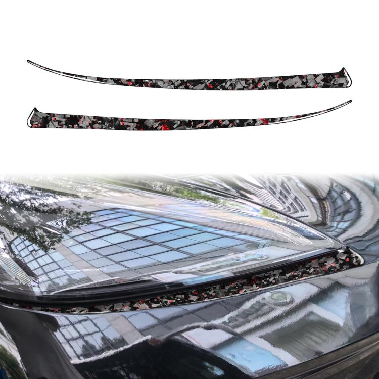 Set 2 adesivi fibra di carbonio con lamina dorata Chevrolet C8
