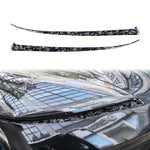 Set 2 adesivi fibra di carbonio con lamina dorata Chevrolet C8