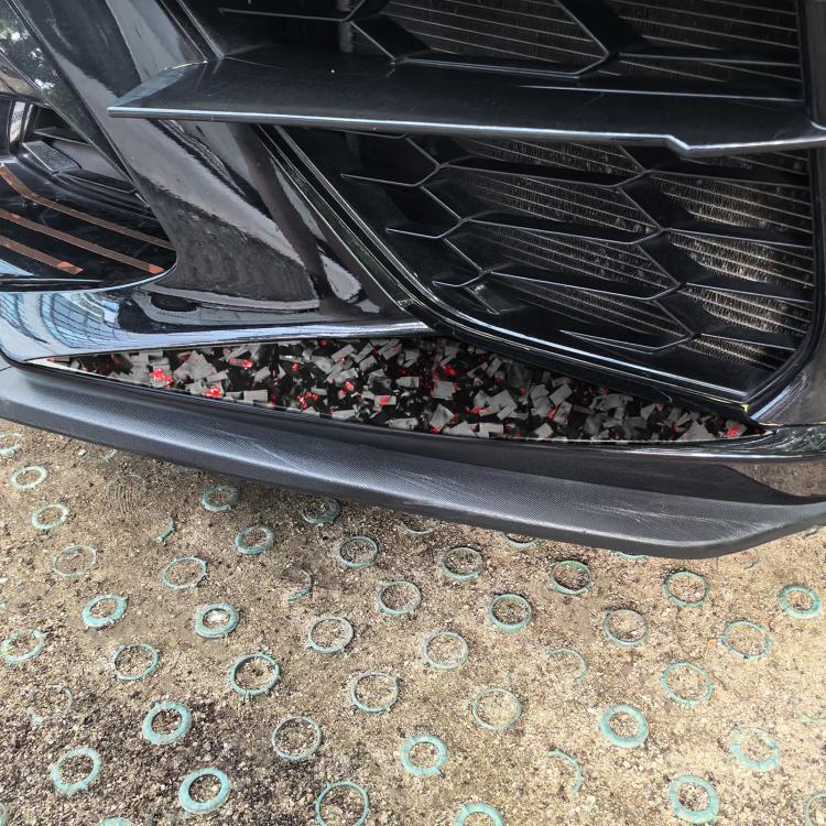 Set 2 adesivi laterali paraurti in fibra di carbonio Chevrolet Co