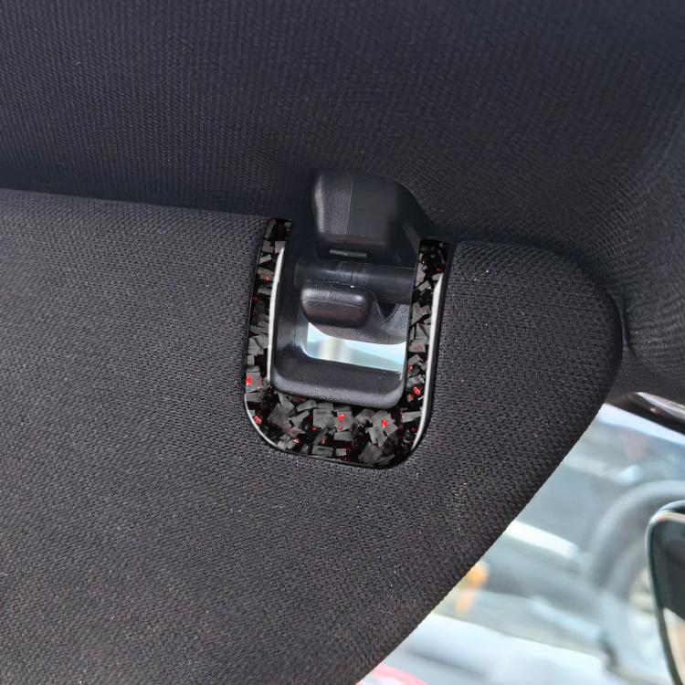 Set 4 adesivi fibra di carbonio dorata per Chevrolet Corvette C8