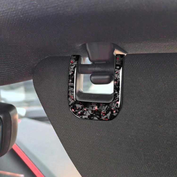 Set 4 adesivi fibra di carbonio dorata per Chevrolet Corvette C8
