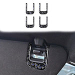 Set 4 adesivi fibra di carbonio dorata per Chevrolet Corvette C8