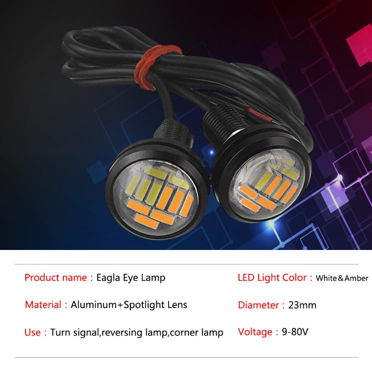 Luce LED Eagle Eye 23mm 12 LED SMD-4014 Bianco Moto