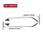 Set 4 adesivi fibra di carbonio dorata per Chevrolet Corvette C8
