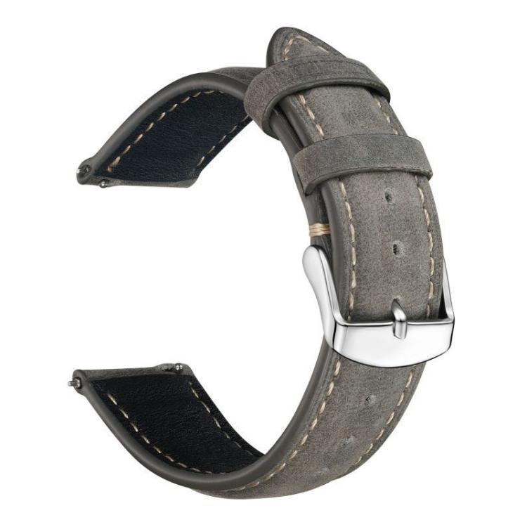 Cinturino per orologio xDfind Retro Crazy Horse Texture in pelle con motivo a cavallo incrociato, 20mm, 22mm