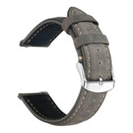 Cinturino per orologio xDfind Retro Crazy Horse Texture in pelle con motivo a cavallo incrociato, 20mm, 22mm