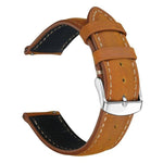 Cinturino per orologio xDfind Retro Crazy Horse Texture in pelle con motivo a cavallo incrociato, 20mm, 22mm