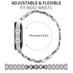 Cinturino per orologio xDfind Small Twist in metallo con diamanti, 20mm For COROS APEX 2 42mm / PACE 2, 20mm For Huawei Watch GT4 / GT3 / GT2, 20mm For Amazfit Bip U / Bip Lite / Bip 3 Pro, 20mm For Amazfit GTS4 Mini/3/2 /2e/2 Mini                     ...