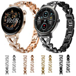 Cinturino per orologio xDfind Small Twist in metallo con diamanti, 20mm For COROS APEX 2 42mm / PACE 2, 20mm For Huawei Watch GT4 / GT3 / GT2, 20mm For Amazfit Bip U / Bip Lite / Bip 3 Pro, 20mm For Amazfit GTS4 Mini/3/2 /2e/2 Mini                     ...
