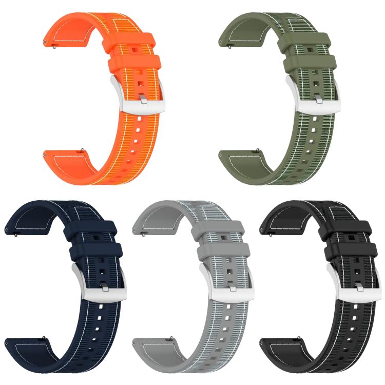 Cinturino per orologio xDfind ibrido in nylon intrecciato e silicone, 20mm, 22mm