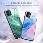 Custodia vetro marmo per iPhone 12 mini, 12 Pro Max, 11 Pro