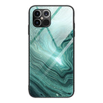 Custodia vetro marmo per iPhone 12 mini, 12 Pro Max, 11 Pro