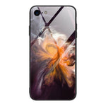Custodia vetro marmorizzato per iPhone SE 2022, SE 2020, 8, 7, X