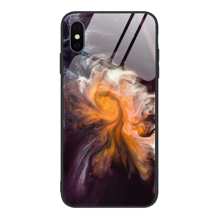 Custodia vetro marmorizzato per iPhone SE 2022, SE 2020, 8, 7, X