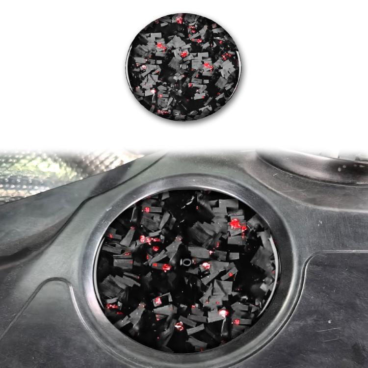 Adesivo laterale fibra carbonio con lamina oro per Corvette C8 20