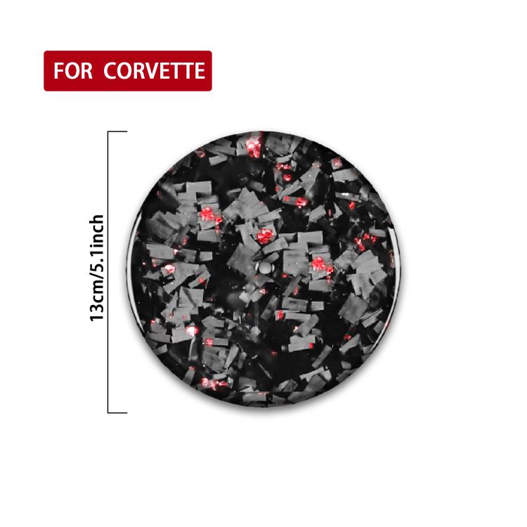 Adesivo laterale fibra carbonio con lamina oro per Corvette C8 20