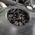 Adesivo laterale fibra carbonio con lamina oro per Corvette C8 20