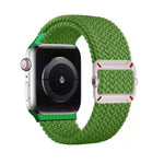 Cinturino per orologio in nylon intrecciato con fibbia meccanica a doppio anello., For Apple Watch 46mm / 49mm / 45mm / 44mm