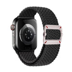 Cinturino per orologio in nylon intrecciato con fibbia meccanica a doppio anello., For Apple Watch 46mm / 49mm / 45mm / 44mm