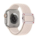 Cinturino per orologio in nylon intrecciato con fibbia meccanica a doppio anello., For Apple Watch 46mm / 49mm / 45mm / 44mm