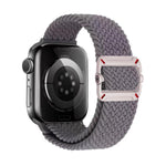 Cinturino per orologio in nylon intrecciato con fibbia meccanica a doppio anello., For Apple Watch 46mm / 49mm / 45mm / 44mm