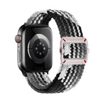 Cinturino per orologio in nylon intrecciato con fibbia meccanica a doppio anello., For Apple Watch 46mm / 49mm / 45mm / 44mm