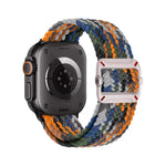 Cinturino per orologio in nylon intrecciato con fibbia meccanica a doppio anello., For Apple Watch 46mm / 49mm / 45mm / 44mm