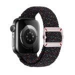 Cinturino per orologio in nylon intrecciato con fibbia meccanica a doppio anello., For Apple Watch 46mm / 49mm / 45mm / 44mm