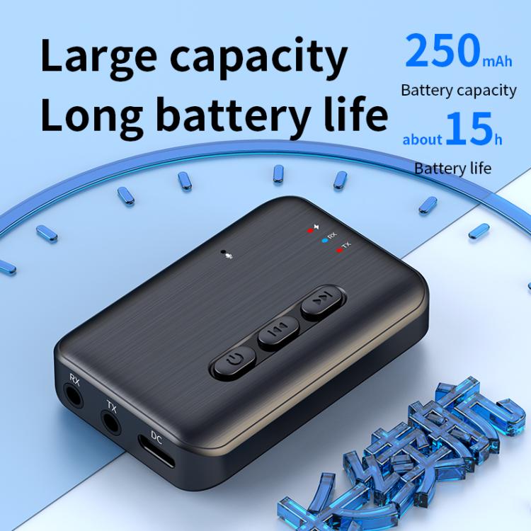 Adattatore audio Bluetooth 2 in 1 per auto con AUX 3,5 mm