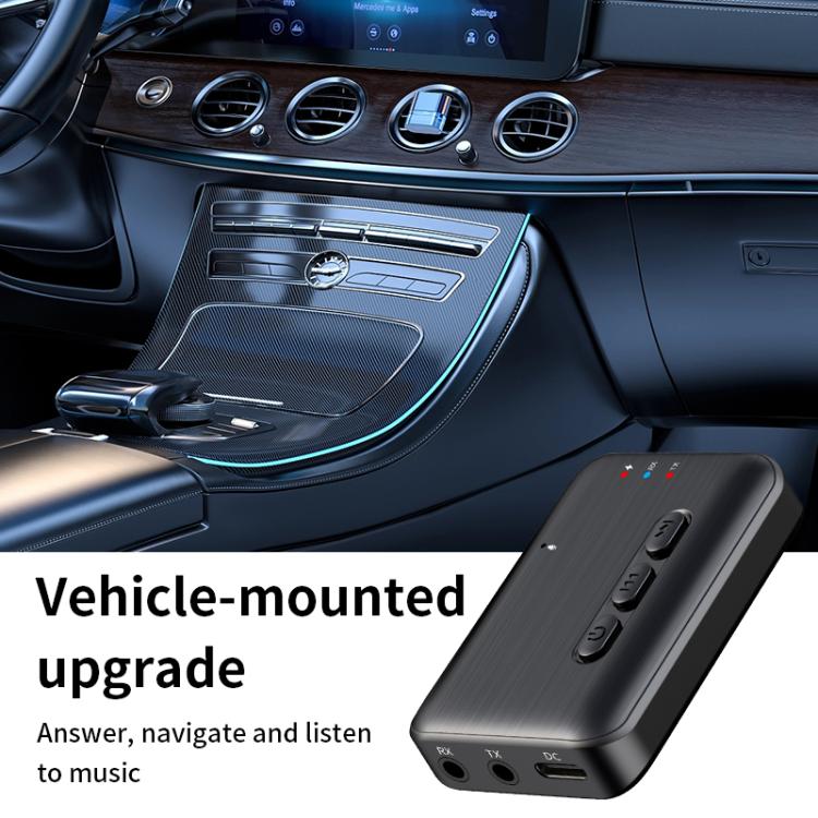 Adattatore audio Bluetooth 2 in 1 per auto con AUX 3,5 mm
