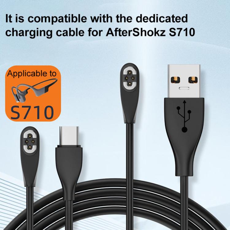 Cavo ricarica magnetico USB Type-C per Shokz OpenSwim Pro