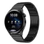 Cinturino per orologio in acciaio inossidabile con fibbia a sgancio laterale e una sola perlina, 22mm