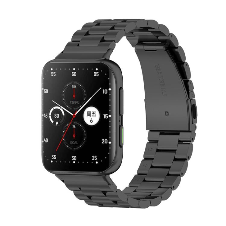 Cinturino per orologio in lega di titanio con fibbia piatta a tre perline., For OPPO Watch Free, For OPPO Watch 2 46mm, For OPPO Watch 2 42mm, For OPPO Watch 1 41mm, For OPPO Watch 1 46mm