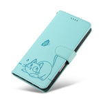 Adorabile custodia per telefono in pelle con motivo a rilievo di gatti., For Samsung Galaxy A36 5G / M56 5G, For Samsung Galaxy A56 5G