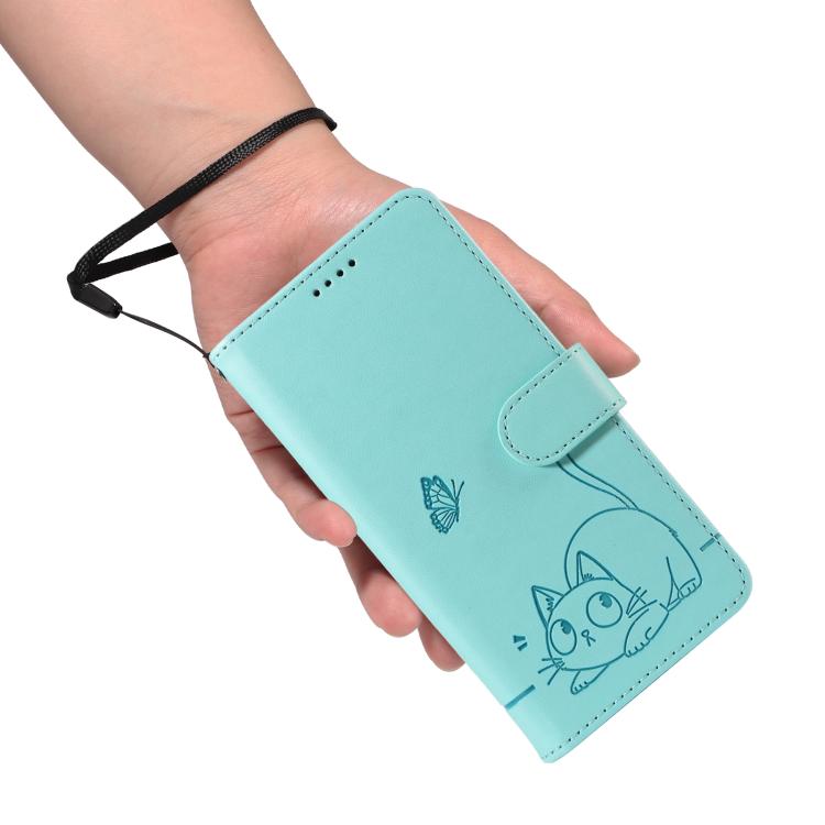 Adorabile custodia per telefono in pelle con motivo a rilievo di gatti., For Samsung Galaxy A36 5G / M56 5G, For Samsung Galaxy A56 5G