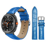 Cinturino per orologio in pelle con fibbia ad ardiglione e texture di bambù xDfind, For Samsung Galaxy Watch Ultra / Ultra 2025 22mm, For Samsung Galaxy Watch8 / Wacth8 Classic 22mm, For Samsung Galaxy Watch7 / FE / 6 / 5 / 4 20mm                      ...