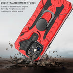 Custodia 2 in 1 Iron Knight per iPhone 12 in PC e TPU