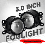 Faro fendinebbia T10 doppia lente 55W 3 pollici