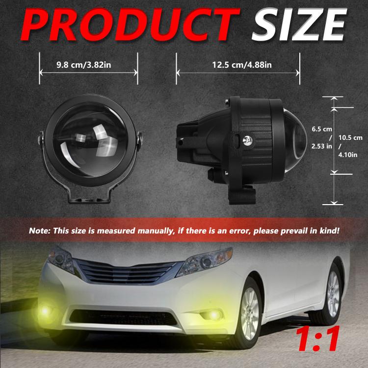 Faro fendinebbia T10 doppia lente 55W 3 pollici